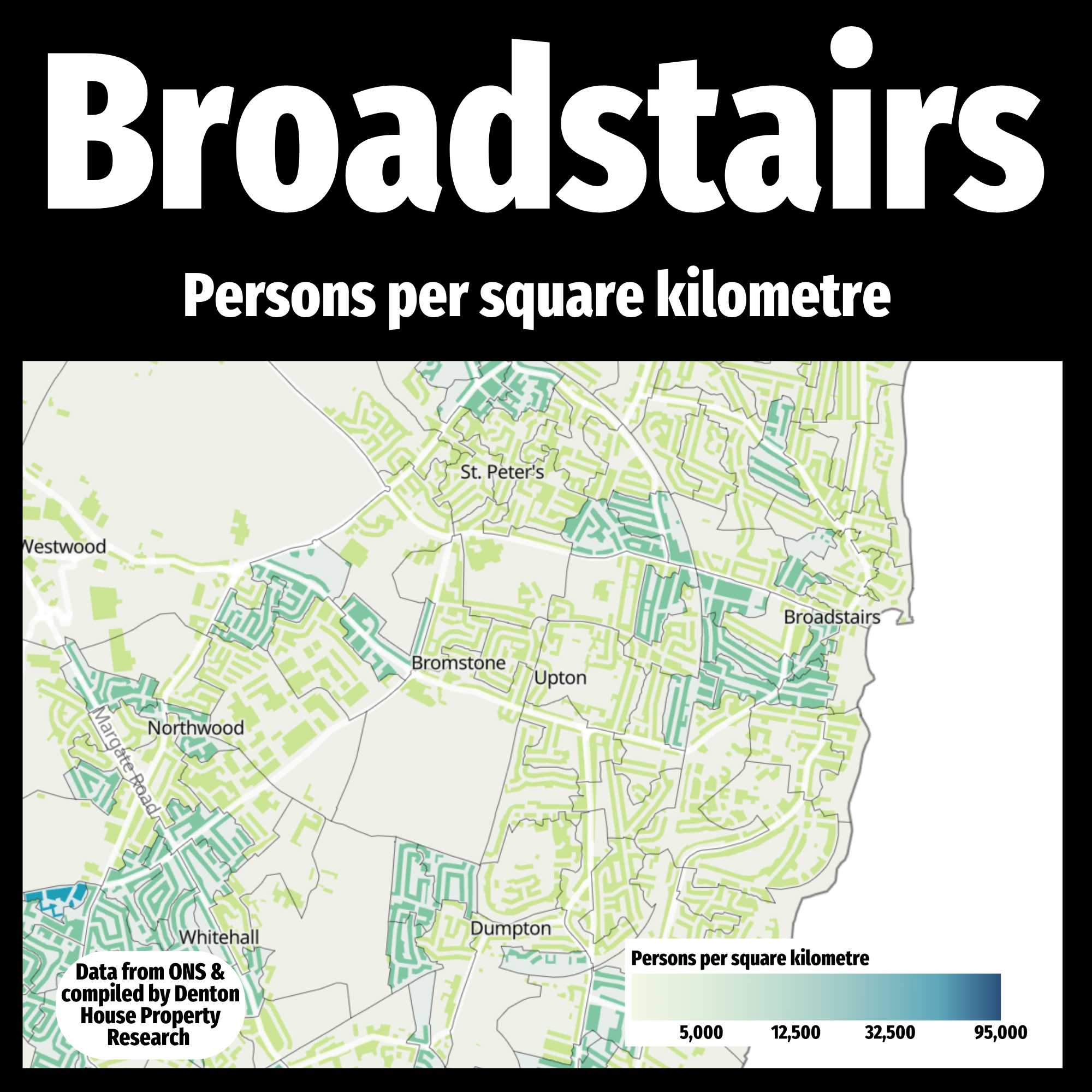 Population Density in Broadstairs