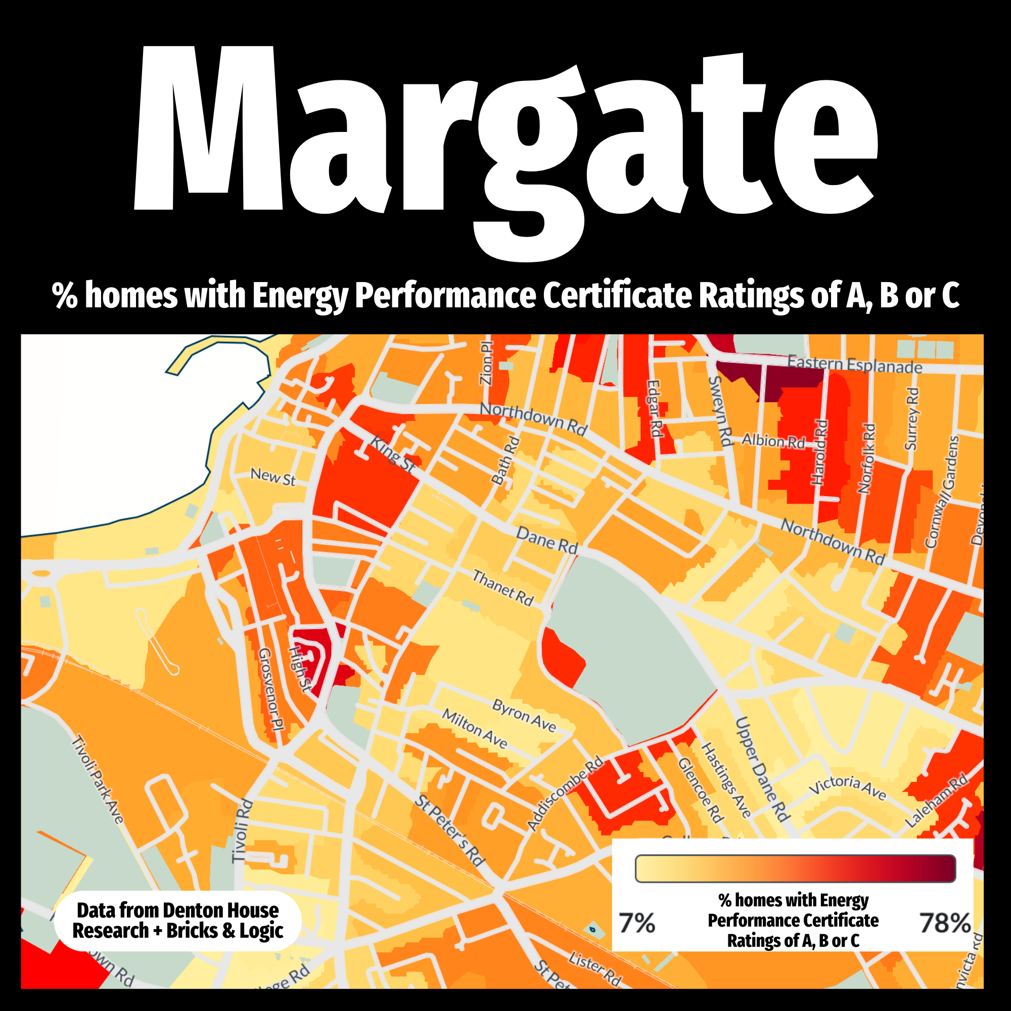 Margate EPC Heatmap 