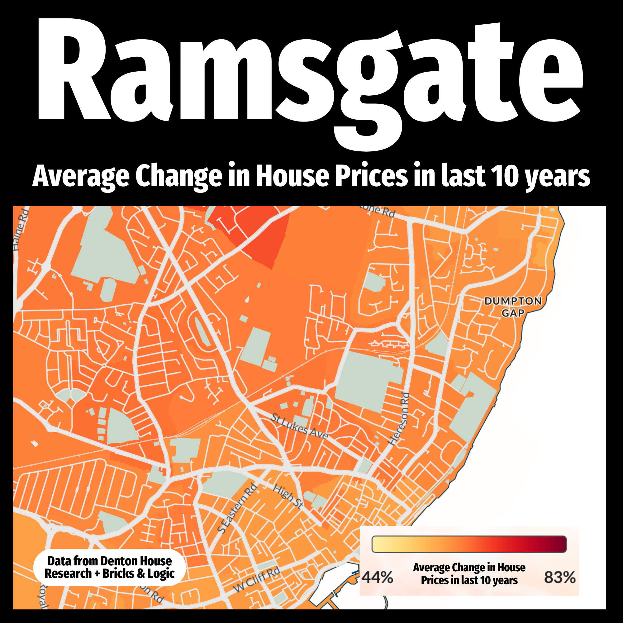 Ramsgate House Price Heatmap