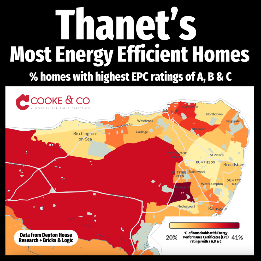 Thanet Heatmap of energy efficency