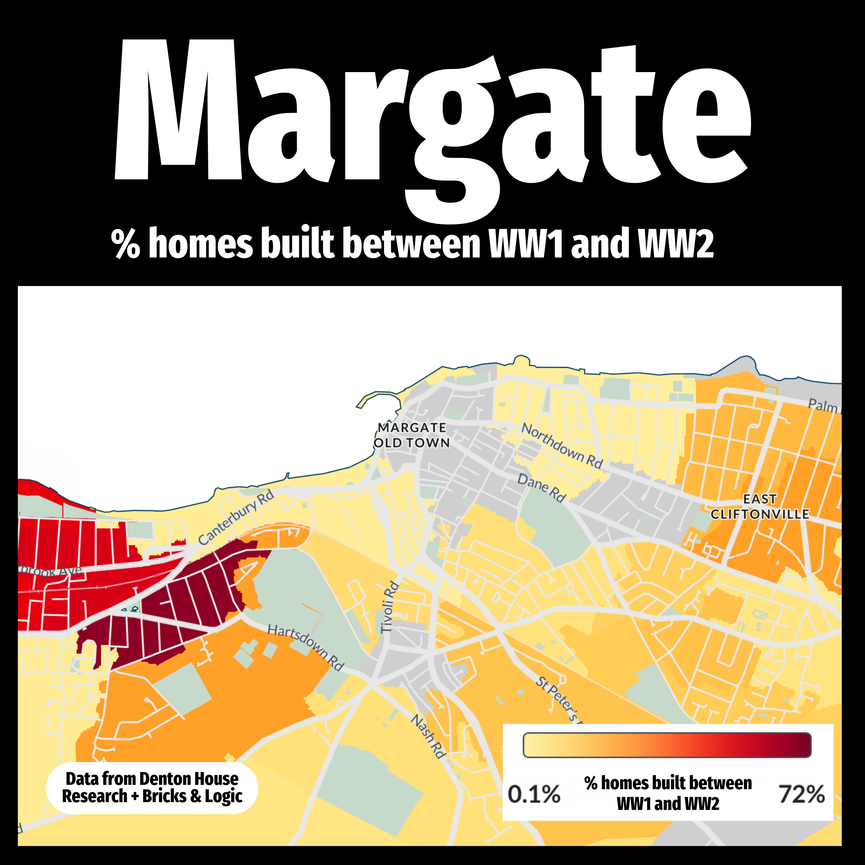 Margate Properties Built World War 1 to 2