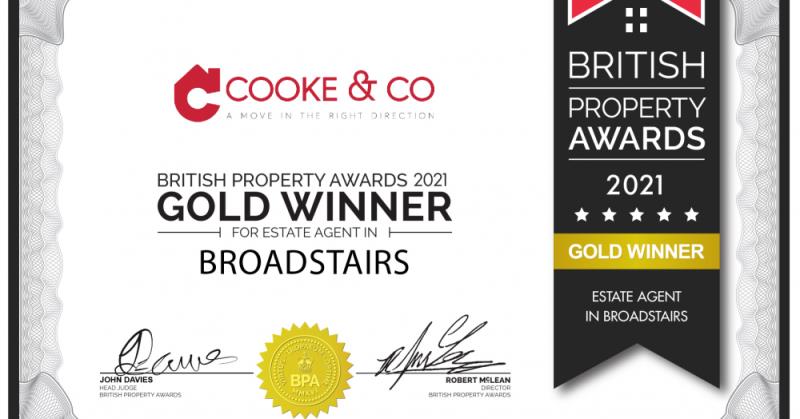 Cooke & Co win British Property Awards again in Broadstairs